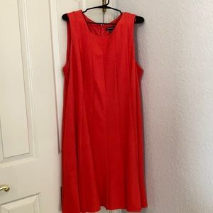 Coral sleeveless dress